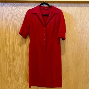 Rich Red ELIE TAHARI Dress Sz 10